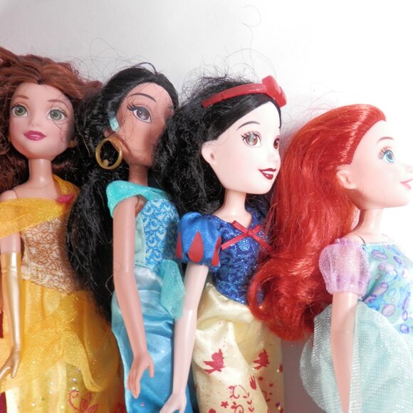 6 Disney Princess Hasbro Royal Shimmer Dolls Pocahontas Belle Jasmine Ariel - Picture 6 of 10